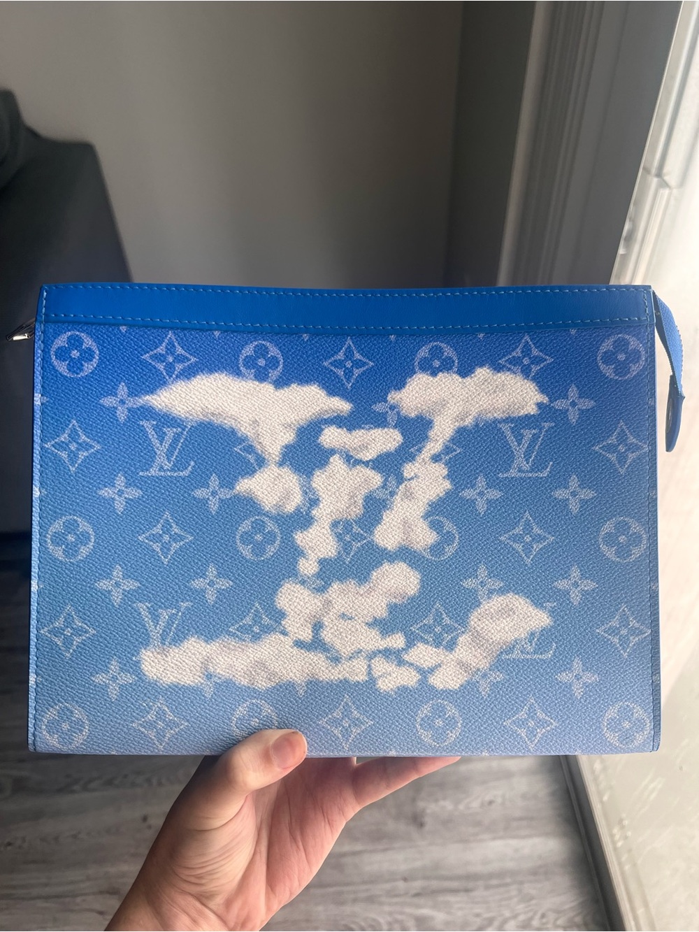 Louis Vuitton Sky Blue Monogram Cloud Toiletry Pouch Authentic New in Box